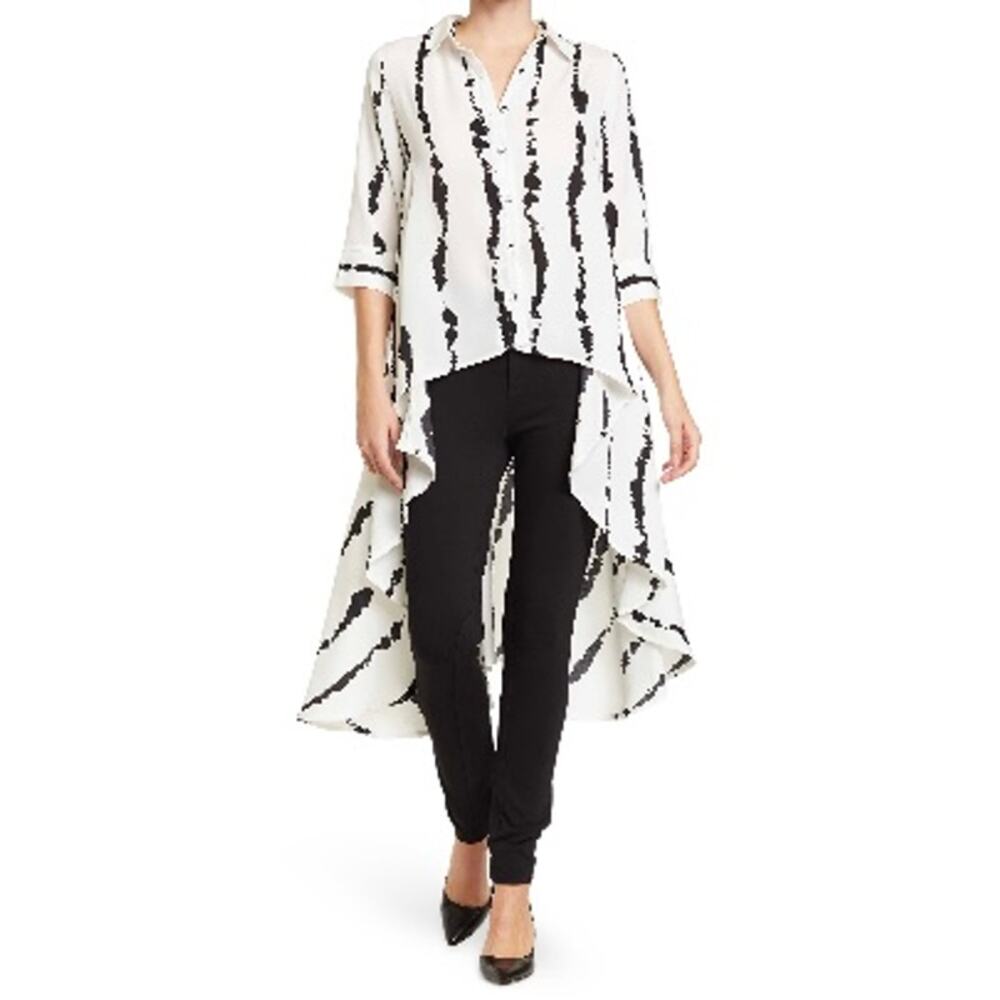 Patricia Luca Brand: Medium Women’s High/Low front button blouse